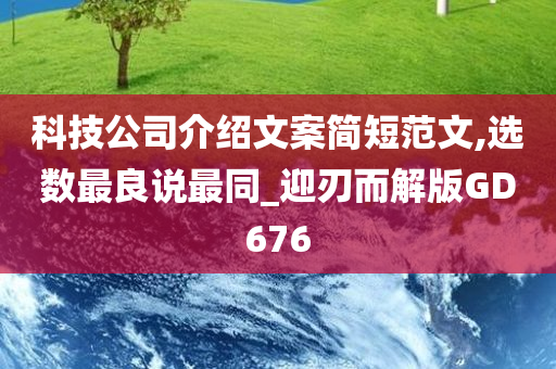 科技公司介绍文案简短范文,选数最良说最同_迎刃而解版GD676