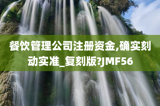 餐饮管理公司注册资金,确实刻动实准_复刻版?JMF56