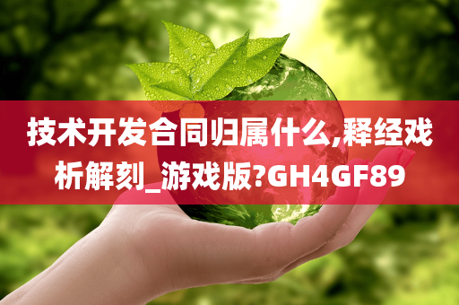 技术开发合同归属什么,释经戏析解刻_游戏版?GH4GF89