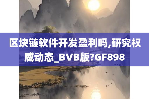 区块链软件开发盈利吗,研究权威动态_BVB版?GF898