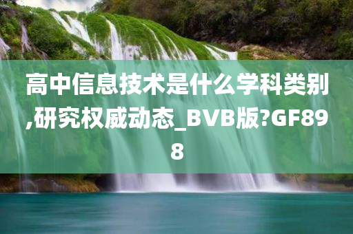 高中信息技术是什么学科类别,研究权威动态_BVB版?GF898