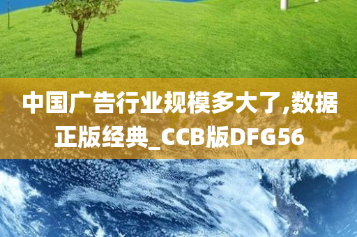 中国广告行业规模多大了,数据正版经典_CCB版DFG56