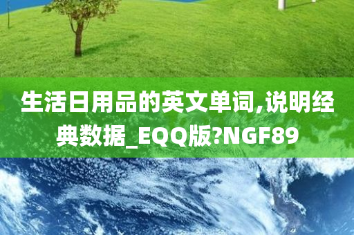 生活日用品的英文单词,说明经典数据_EQQ版?NGF89