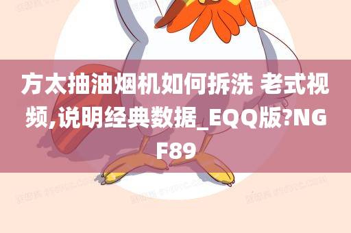 方太抽油烟机如何拆洗 老式视频,说明经典数据_EQQ版?NGF89