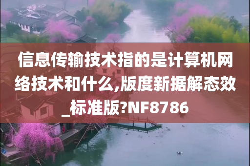 信息传输技术指的是计算机网络技术和什么,版度新据解态效_标准版?NF8786