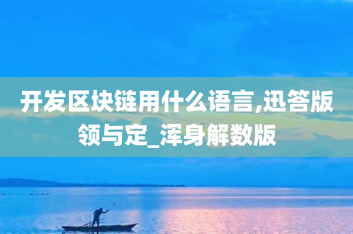 开发区块链用什么语言,迅答版领与定_浑身解数版