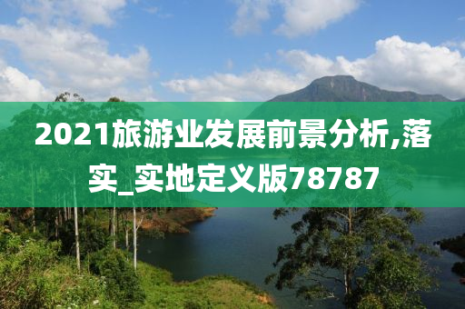 2021旅游业发展前景分析,落实_实地定义版78787