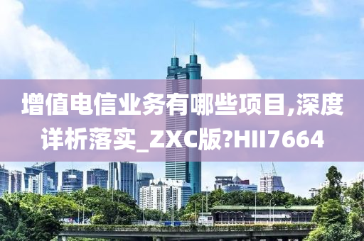 增值电信业务有哪些项目,深度详析落实_ZXC版?HII7664