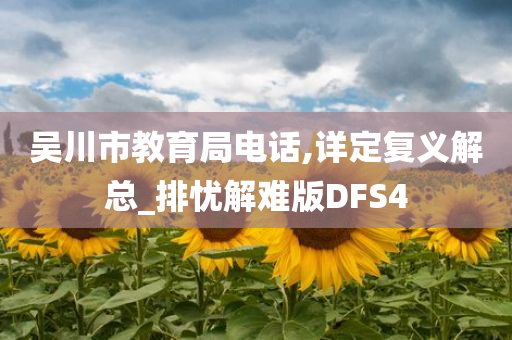 吴川市教育局电话,详定复义解总_排忧解难版DFS4