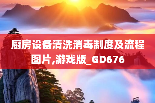 厨房设备清洗消毒制度及流程图片,游戏版_GD676