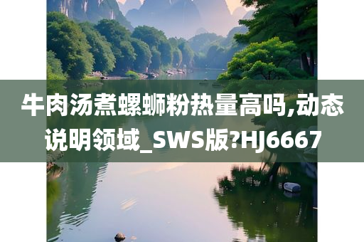 牛肉汤煮螺蛳粉热量高吗,动态说明领域_SWS版?HJ6667