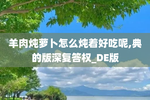 羊肉炖萝卜怎么炖着好吃呢,典的版深复答权_DE版