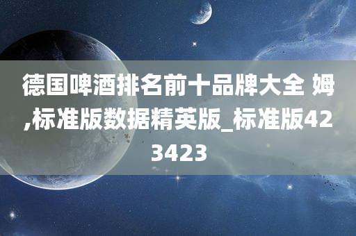 德国啤酒排名前十品牌大全 姆,标准版数据精英版_标准版423423