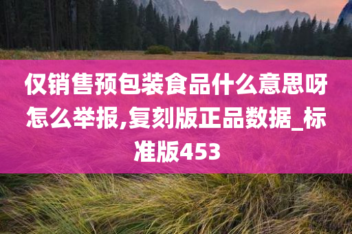 仅销售预包装食品什么意思呀怎么举报,复刻版正品数据_标准版453