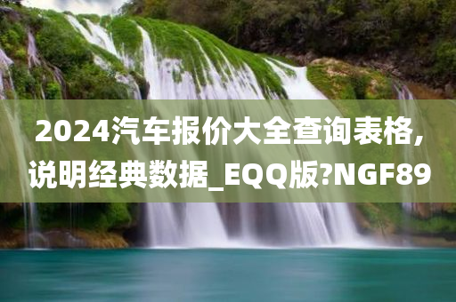 2024汽车报价大全查询表格,说明经典数据_EQQ版?NGF89