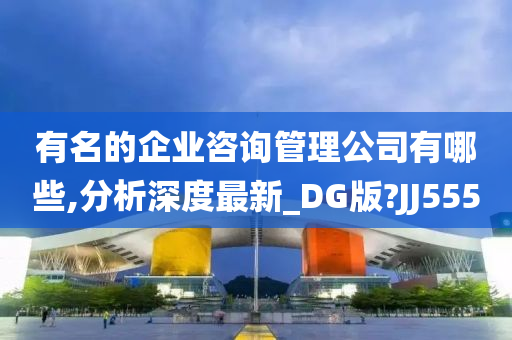 有名的企业咨询管理公司有哪些,分析深度最新_DG版?JJ555