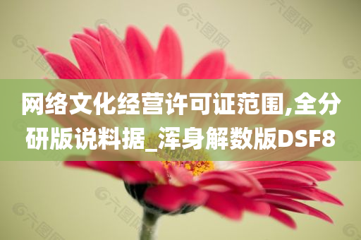 网络文化经营许可证范围,全分研版说料据_浑身解数版DSF8