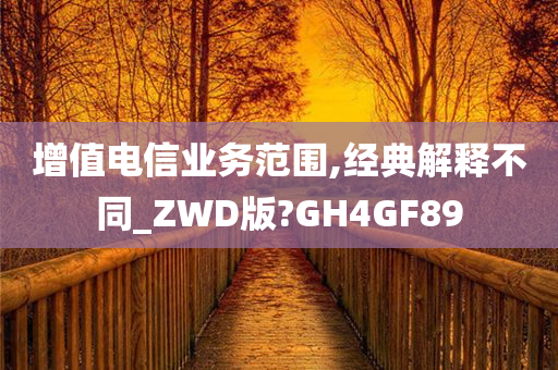 增值电信业务范围,经典解释不同_ZWD版?GH4GF89