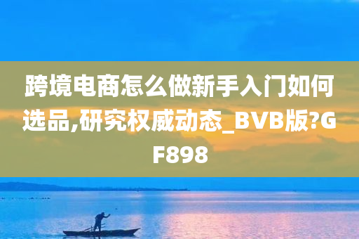 跨境电商怎么做新手入门如何选品,研究权威动态_BVB版?GF898