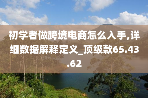 初学者做跨境电商怎么入手,详细数据解释定义_顶级款65.43.62