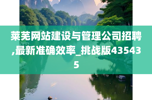 莱芜网站建设与管理公司招聘,最新准确效率_挑战版435435