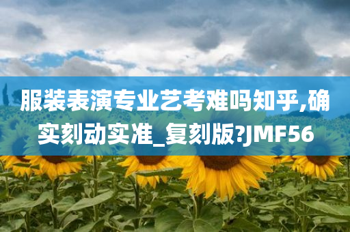 服装表演专业艺考难吗知乎,确实刻动实准_复刻版?JMF56