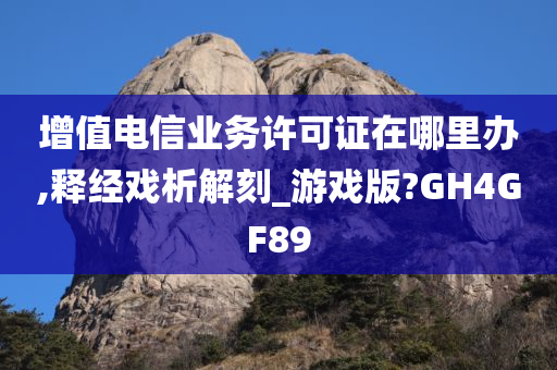 增值电信业务许可证在哪里办,释经戏析解刻_游戏版?GH4GF89