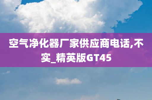 空气净化器厂家供应商电话,不实_精英版GT45