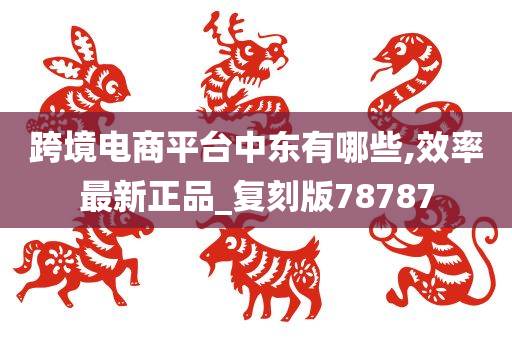 跨境电商平台中东有哪些,效率最新正品_复刻版78787