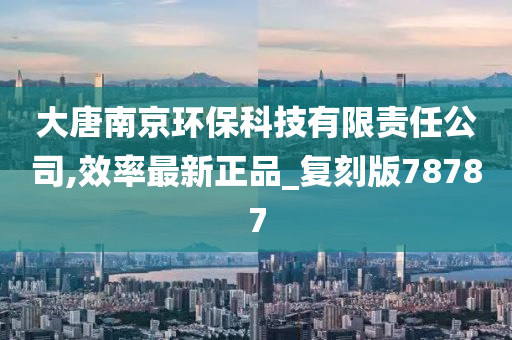 大唐南京环保科技有限责任公司,效率最新正品_复刻版78787