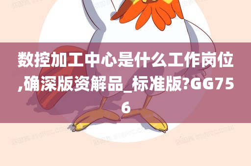 数控加工中心是什么工作岗位,确深版资解品_标准版?GG756