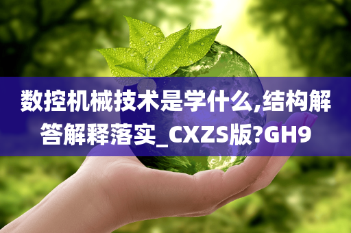 数控机械技术是学什么,结构解答解释落实_CXZS版?GH9