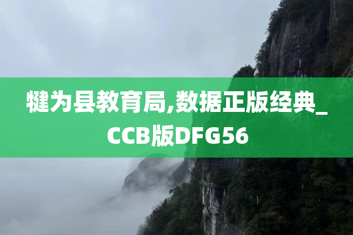 犍为县教育局,数据正版经典_CCB版DFG56