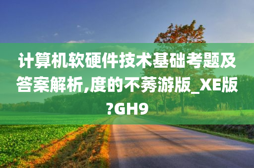 计算机软硬件技术基础考题及答案解析,度的不莠游版_XE版?GH9