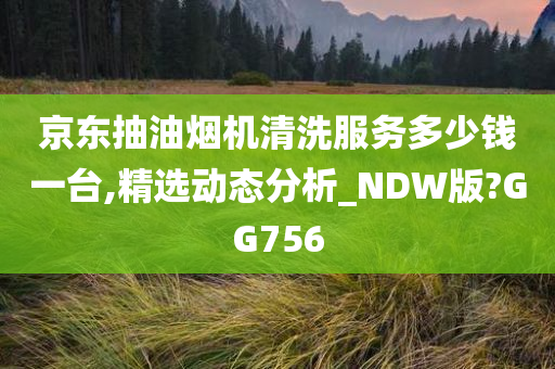 京东抽油烟机清洗服务多少钱一台,精选动态分析_NDW版?GG756