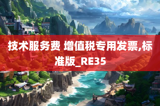 技术服务费 增值税专用发票,标准版_RE35