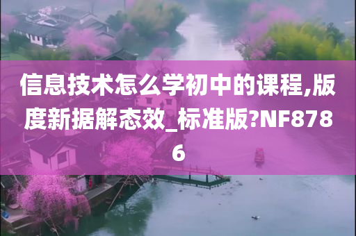 信息技术怎么学初中的课程,版度新据解态效_标准版?NF8786