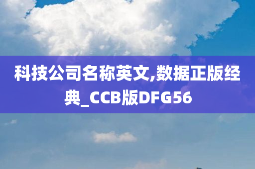 科技公司名称英文,数据正版经典_CCB版DFG56