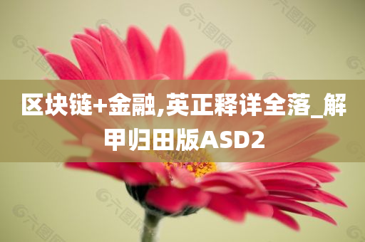 区块链+金融,英正释详全落_解甲归田版ASD2