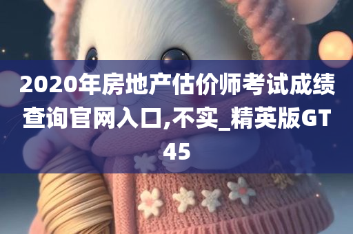 2020年房地产估价师考试成绩查询官网入口,不实_精英版GT45