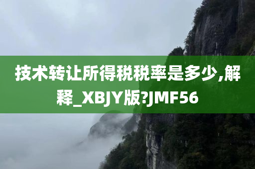 技术转让所得税税率是多少,解释_XBJY版?JMF56