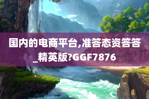 国内的电商平台,准答态资答答_精英版?GGF7876