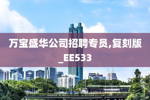 万宝盛华公司招聘专员,复刻版_EE533