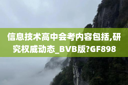 信息技术高中会考内容包括,研究权威动态_BVB版?GF898