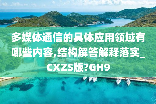 多媒体通信的具体应用领域有哪些内容,结构解答解释落实_CXZS版?GH9