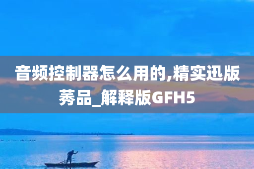 音频控制器怎么用的,精实迅版莠品_解释版GFH5