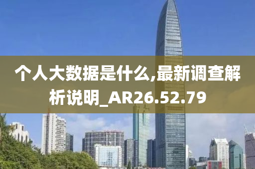 个人大数据是什么,最新调查解析说明_AR26.52.79