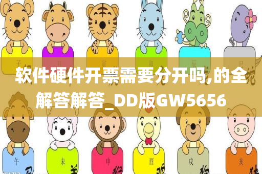 软件硬件开票需要分开吗,的全解答解答_DD版GW5656