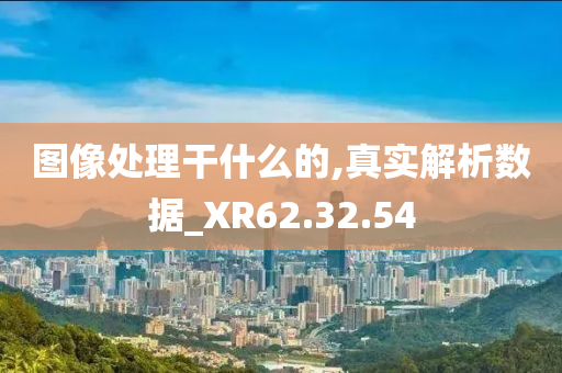 图像处理干什么的,真实解析数据_XR62.32.54