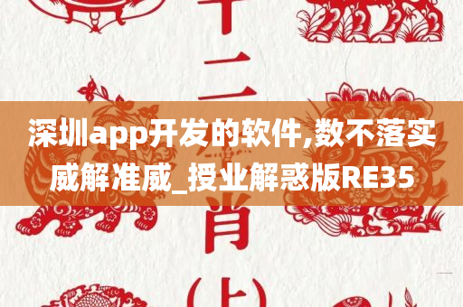 深圳app开发的软件,数不落实威解准威_授业解惑版RE35